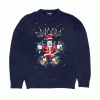 RIPNDIP Electrifying Santa Light Up Sweater (Navy)