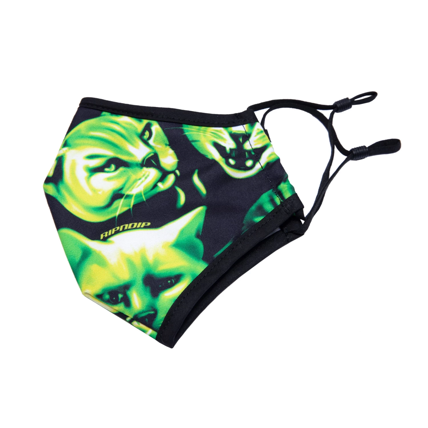 RIPNDIP Neon Cat Face Mask (Black) 2 RIPNDIP Neon Cat Face Mask (Black) - Image 2