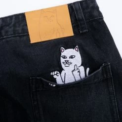 RIPNDIP La Brea Denim Pants (Black Medium Wash) -Urban Fashion Shop pantsfall22 0009 9R9A8576