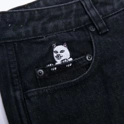 RIPNDIP La Brea Denim Pants (Black Medium Wash) -Urban Fashion Shop pantsfall22 0011 9R9A8571