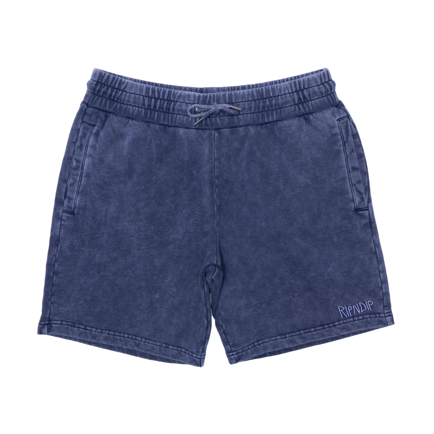 RIPNDIP Peek A Nermal Sweatshorts (Navy Acid Wash) 2 RIPNDIP Peek A Nermal Sweatshorts (Navy Acid Wash) - Image 2