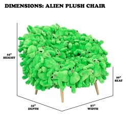 RIPNDIP Alien Plush Chair -Urban Fashion Shop plushchairdims 0002 PLUSHCHAIRDIMENSIONS 01