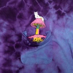 RIPNDIP Psychedelic Nermal Pocket Tee (Blue/Purple Lightning) -Urban Fashion Shop psychedelic 0005 027A2726