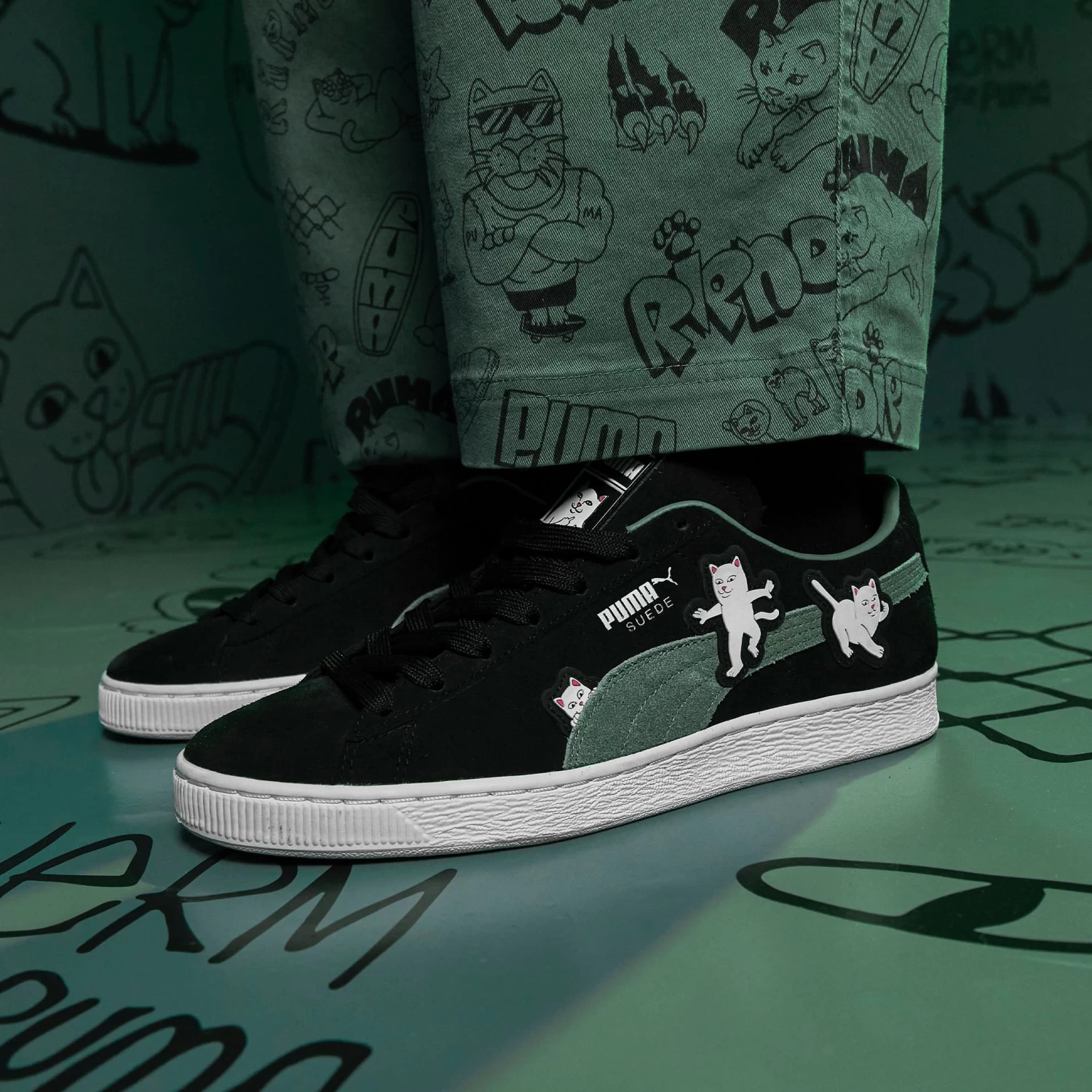Suede RIPNDIP (Puma Black Eucalyptus) 7 Suede RIPNDIP (Puma Black Eucalyptus) - Image 7