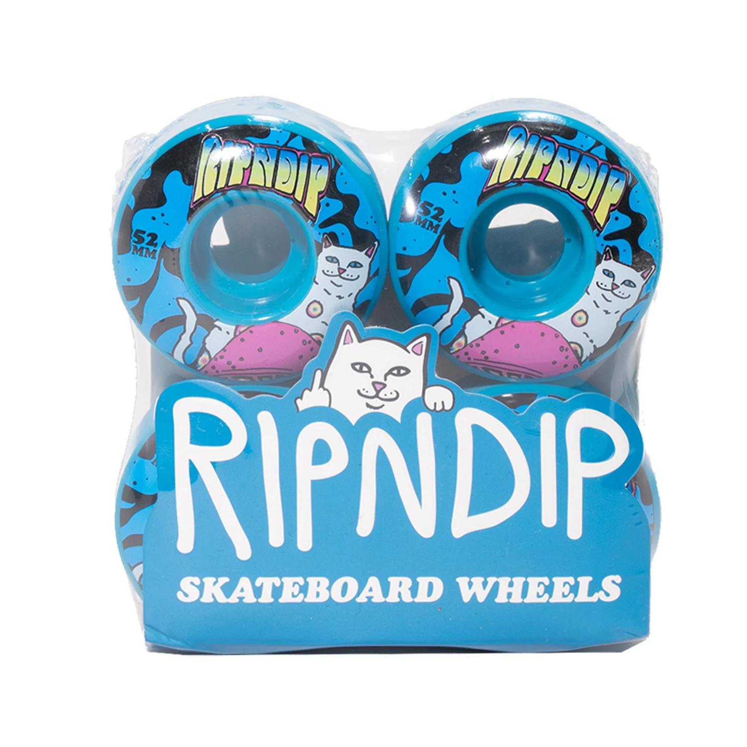RIPNDIP Psychedelic Skate Wheels (Blue) 2 RIPNDIP Psychedelic Skate Wheels (Blue) - Image 2