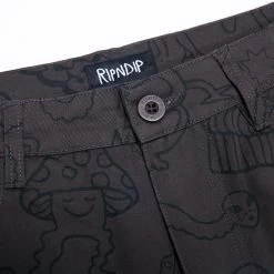 RIPNDIP Nerm Doodle Twill Shorts (Chocolate) 9 RIPNDIP Nerm Doodle Twill Shorts (Chocolate) -Urban Fashion Shop scribbleshorts 0003 027A8351