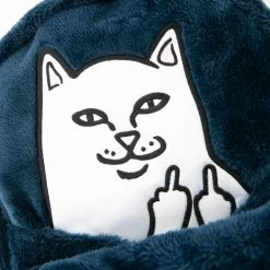 RIPNDIP Lord Nermal Sherpa Backpack (Navy) -Urban Fashion Shop sherpabackpack 0001 9R9A9440