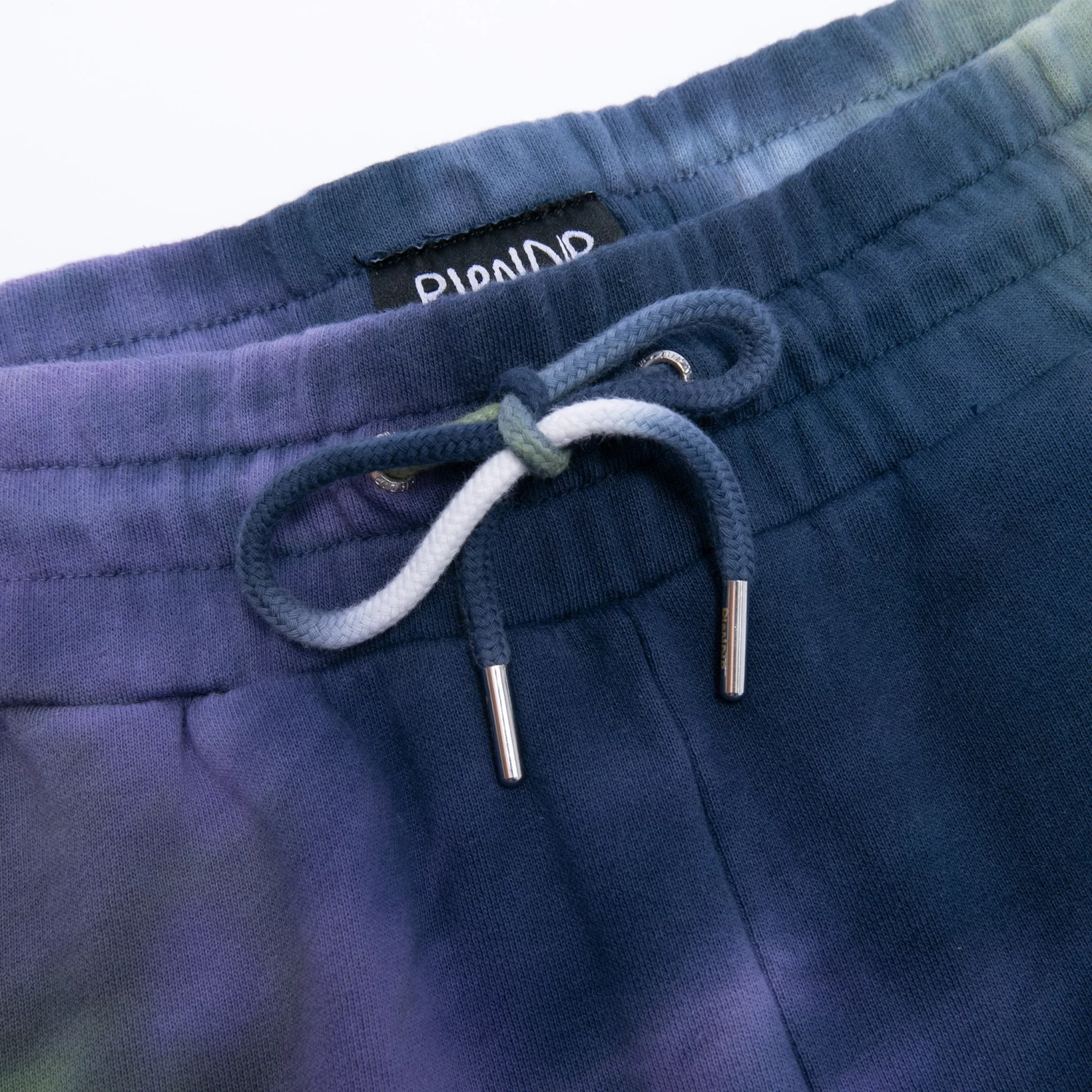 Ripndip Rubber Logo Sweatshorts (Sage/Slate Tie Dye) 4 Ripndip Rubber Logo Sweatshorts (Sage/Slate Tie Dye) - Image 4