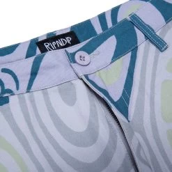 RIPNDIP Hypnotic Twill Shorts (Grey/Lavender/Neon) -Urban Fashion Shop shortsholiday21 0020 KK2A0284