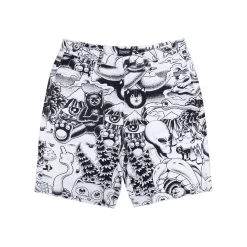 RIPNDIP Dark Twisted Fantasy Twill Shorts (Black/White)