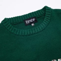 RIPNDIP Tis The Season Sweater (Hunter Green) -Urban Fashion Shop smu2021 0003 027A7636