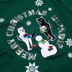 RIPNDIP Tis The Season Sweater (Hunter Green) -Urban Fashion Shop smu2021 0004 027A7634