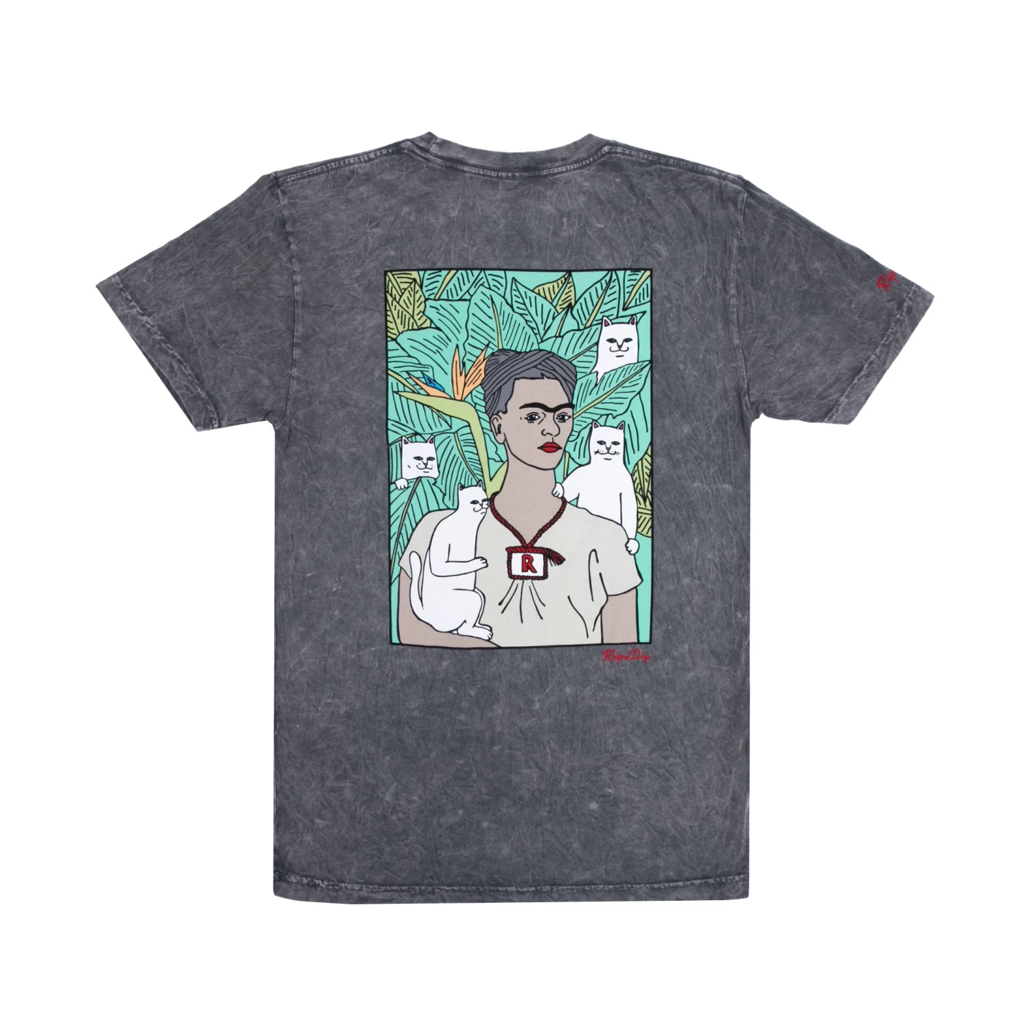 RIPNDIP Nermal Portrait Tee (Charcoal Mineral Wash) 1 RIPNDIP Nermal Portrait Tee (Charcoal Mineral Wash)