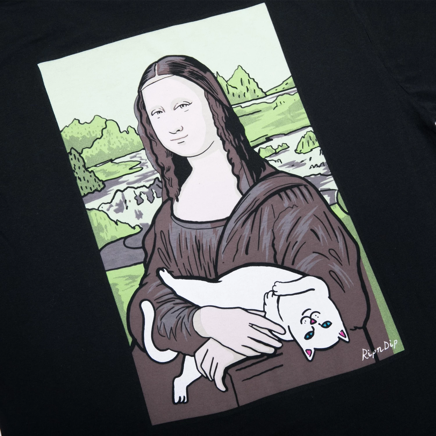 RIPNDIP Nermal Lisa Pocket Tee 2.0 (Black) 3 RIPNDIP Nermal Lisa Pocket Tee 2.0 (Black) - Image 3