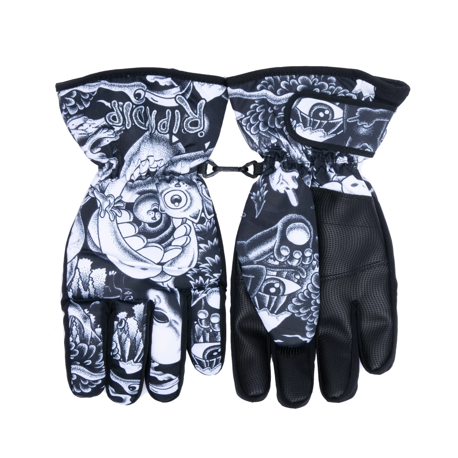 RIPNDIP Dark Twisted Fantasy Snow Gloves (Black/White) 1 RIPNDIP Dark Twisted Fantasy Snow Gloves (Black/White)
