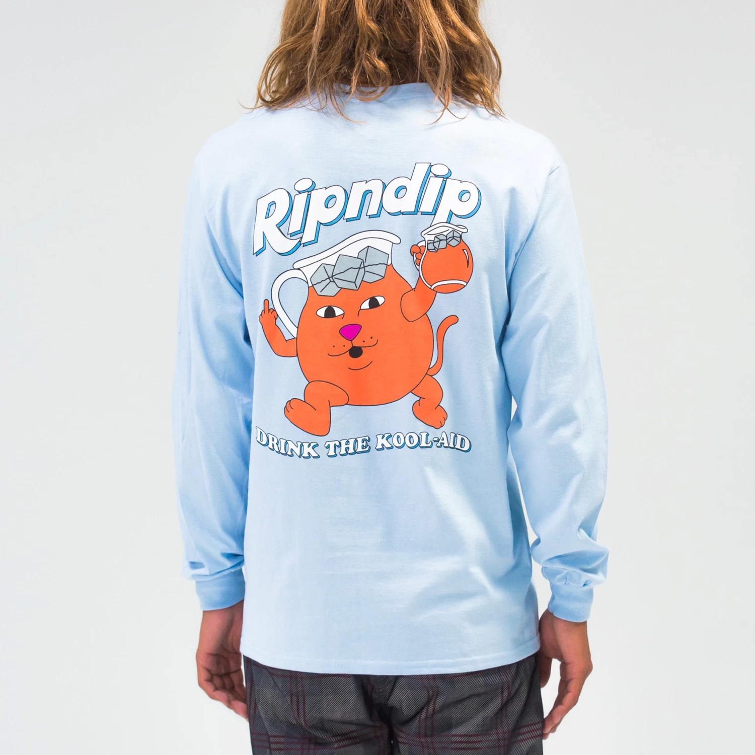 RIPNDIP Drink Me Long Sleeve (Light Blue) 2 RIPNDIP Drink Me Long Sleeve (Light Blue) - Image 2