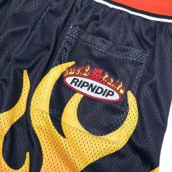 RIPNDIP Welcome To Heck Basketball Shorts (Black) -Urban Fashion Shop spring22shorts 0000 027A0367