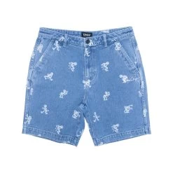 RIPNDIP Dance Party Denim Shorts (Medium Wash) -Urban Fashion Shop spring22shorts 0021 027A0291