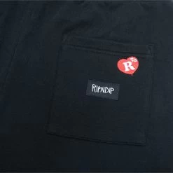 RIPNDIP Cupids Nightmare Sweatshorts (Black) -Urban Fashion Shop spring22shorts 0024 027A0324