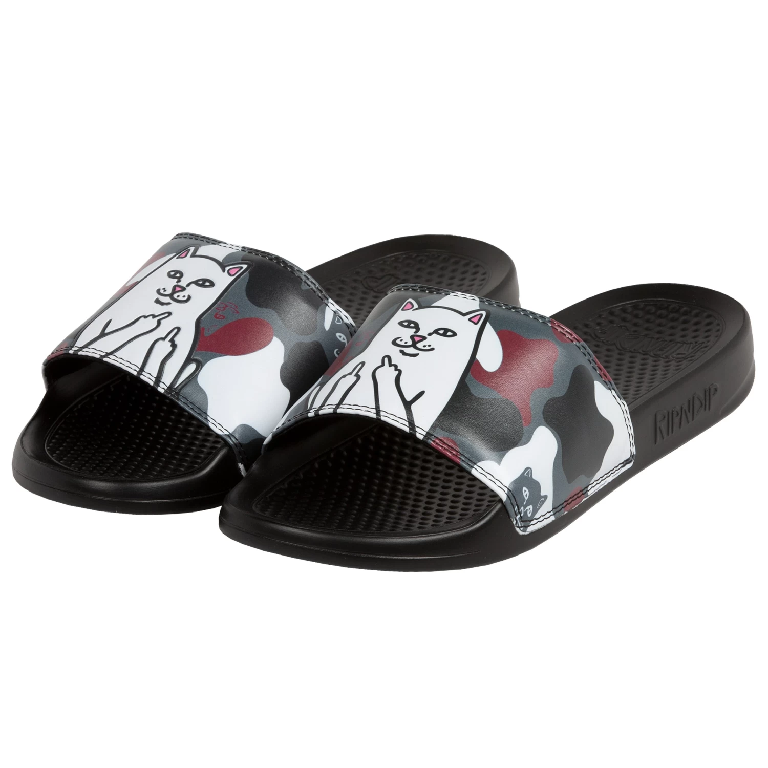 RIPNDIP Lord Nermal Slides (Red Camo) 1 RIPNDIP Lord Nermal Slides (Red Camo)