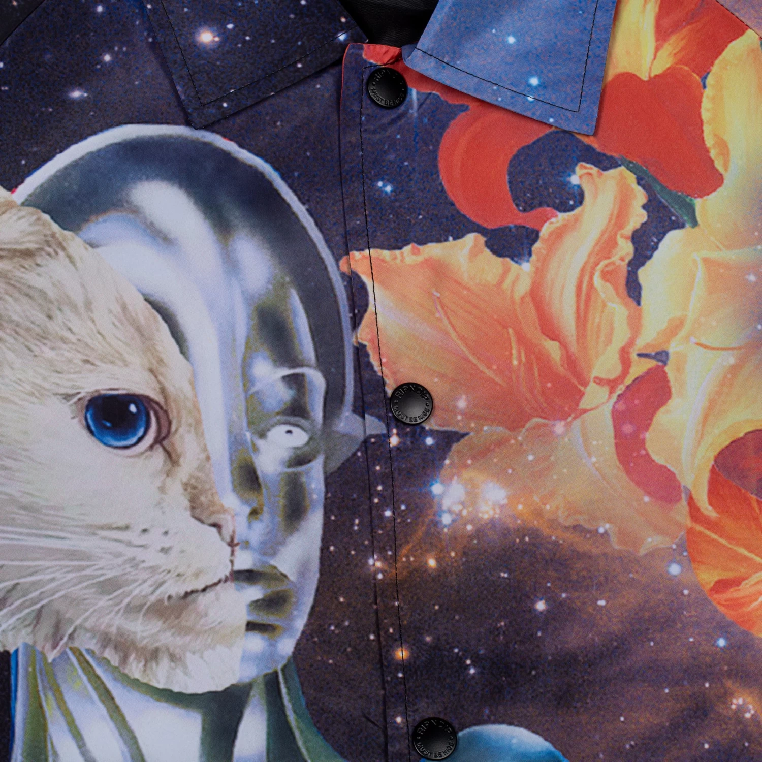 RIPNDIP Galactica Coaches Jacket (Black) 3 RIPNDIP Galactica Coaches Jacket (Black) - Image 3