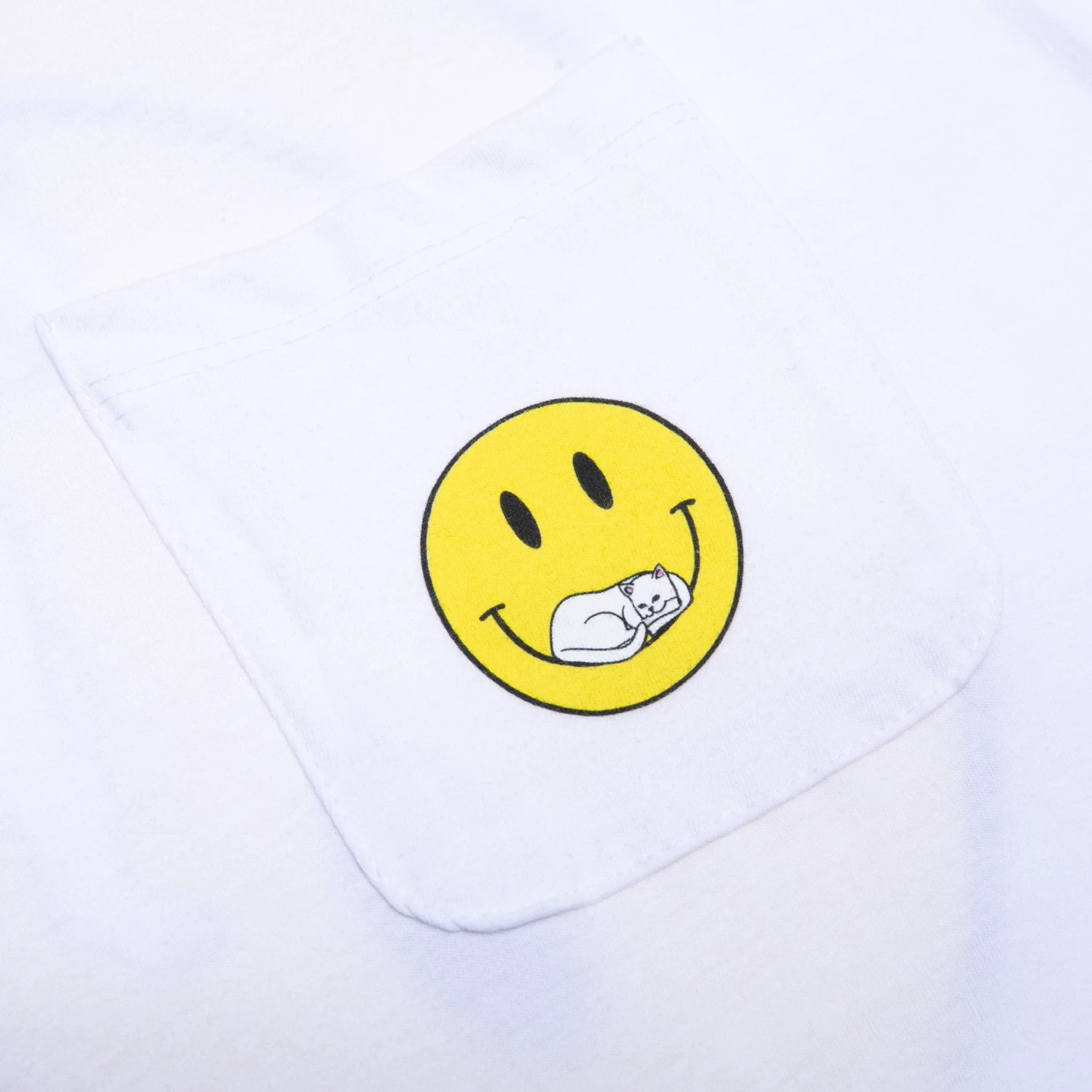 RIPNDIP Everything Will Be OK Pocket Tee (White) 3 RIPNDIP Everything Will Be OK Pocket Tee (White) - Image 3