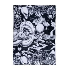 RIPNDIP Dark Twisted Fantasy Fleece Blanket (Black/White)