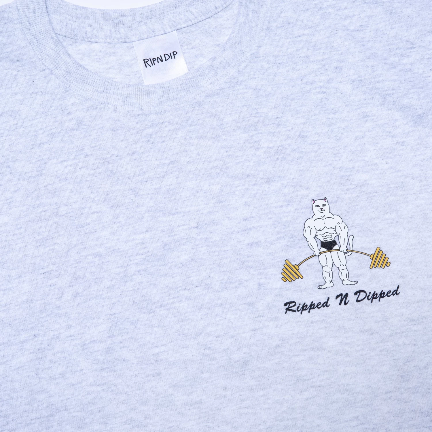 RIPNDIP Ripped N Dipped Tee (Ash Heather) 4 RIPNDIP Ripped N Dipped Tee (Ash Heather) - Image 4